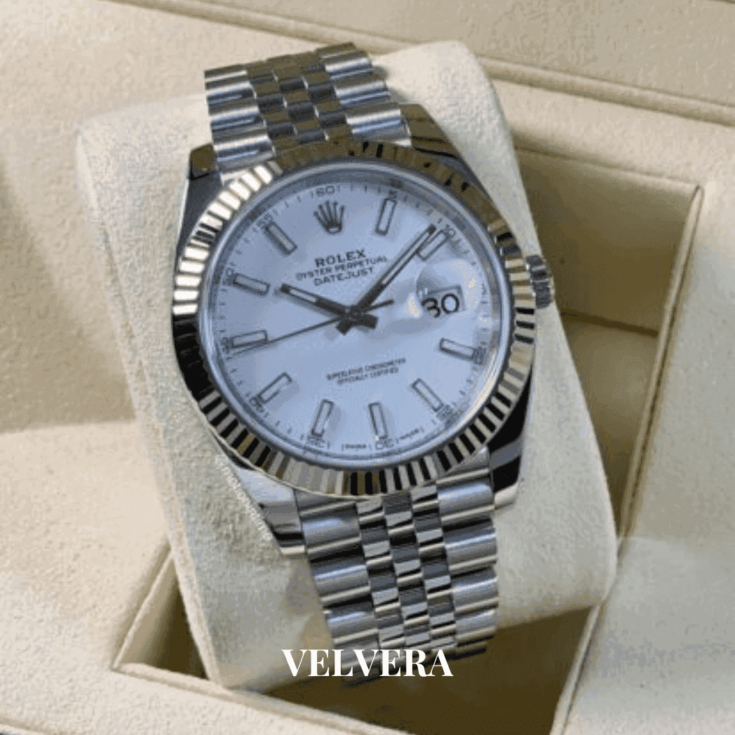 Montre Homme - Datejust 41 Blanc - VELVERA
