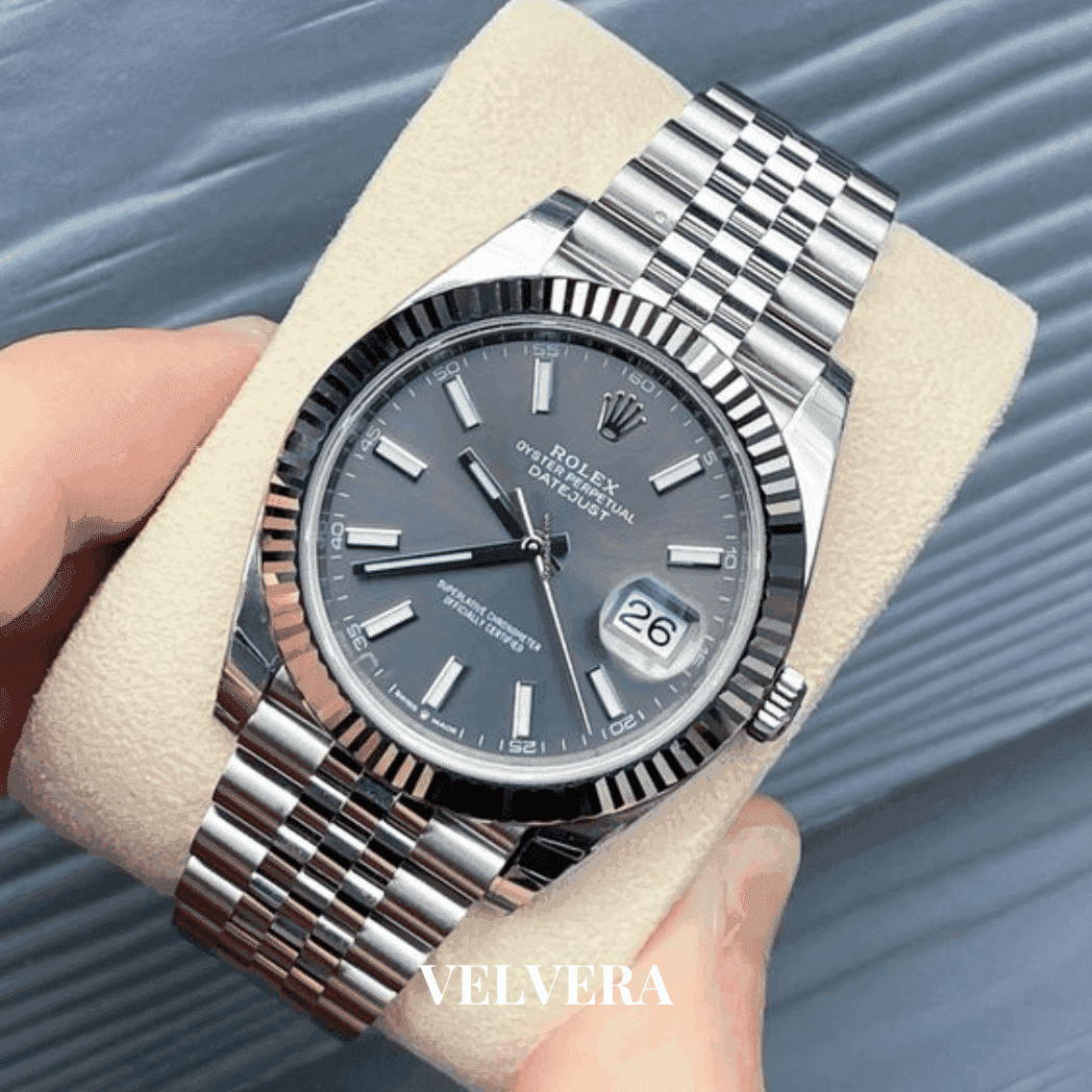 Montre Homme - Datejust 41 Gris - VELVERA