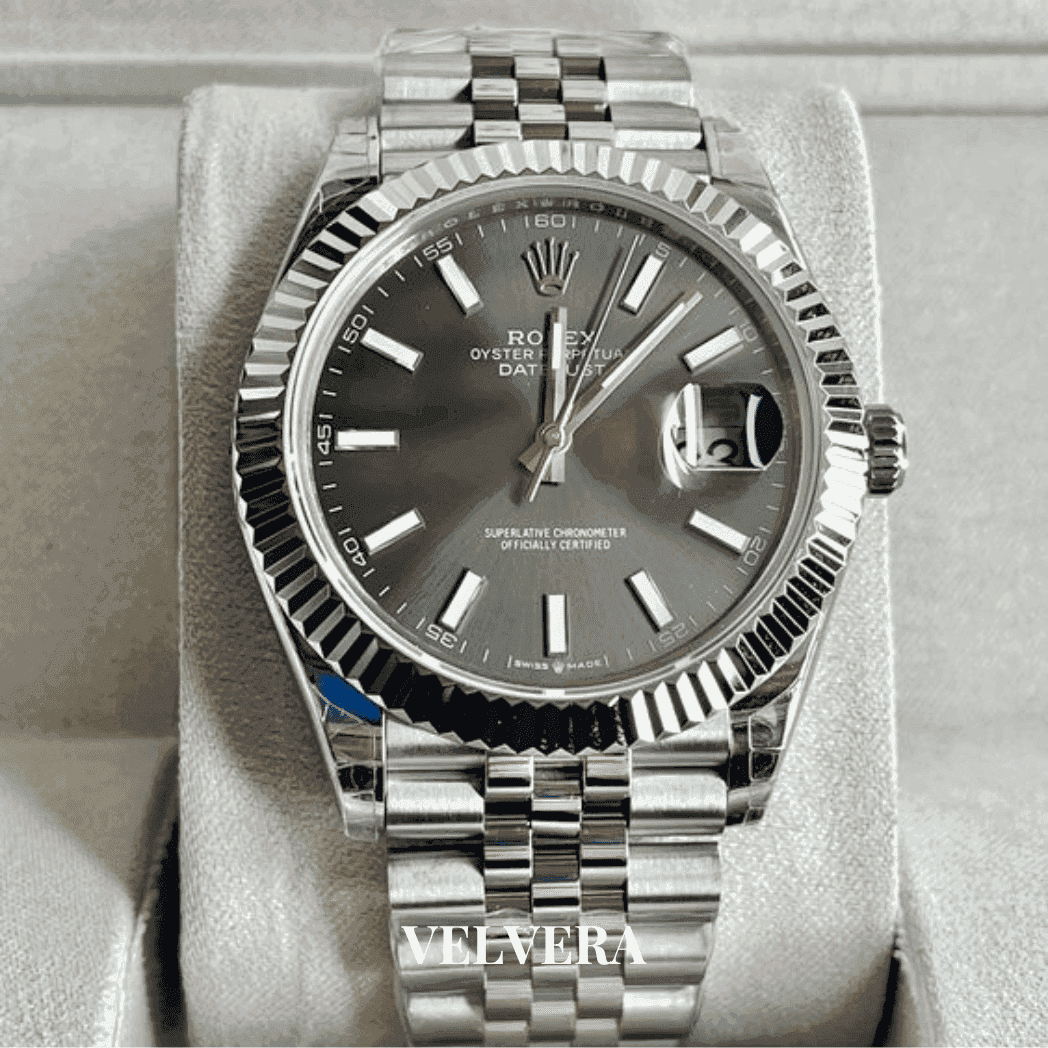Montre Homme - Datejust 41 Gris - VELVERA