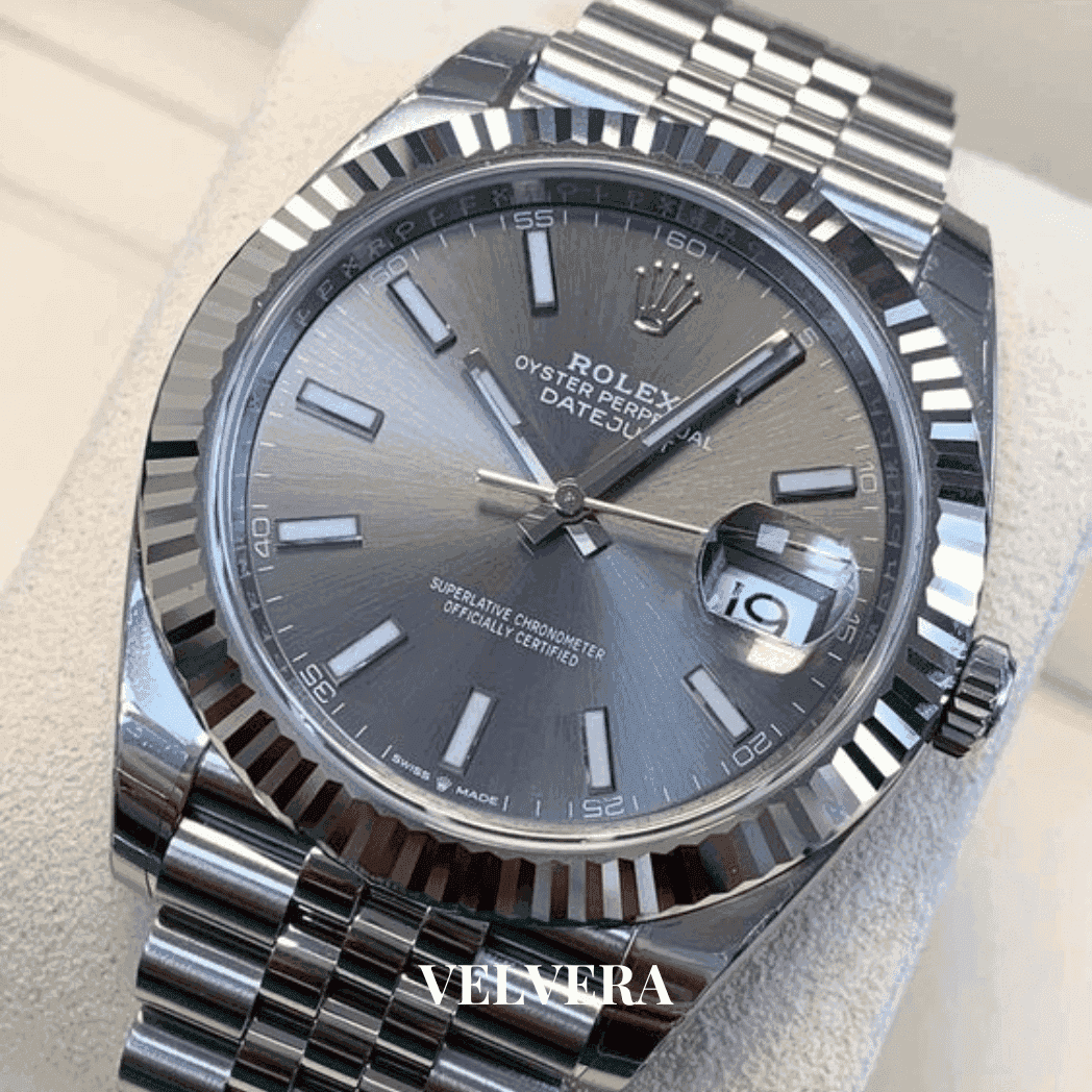Montre Homme - Datejust 41 Gris - VELVERA