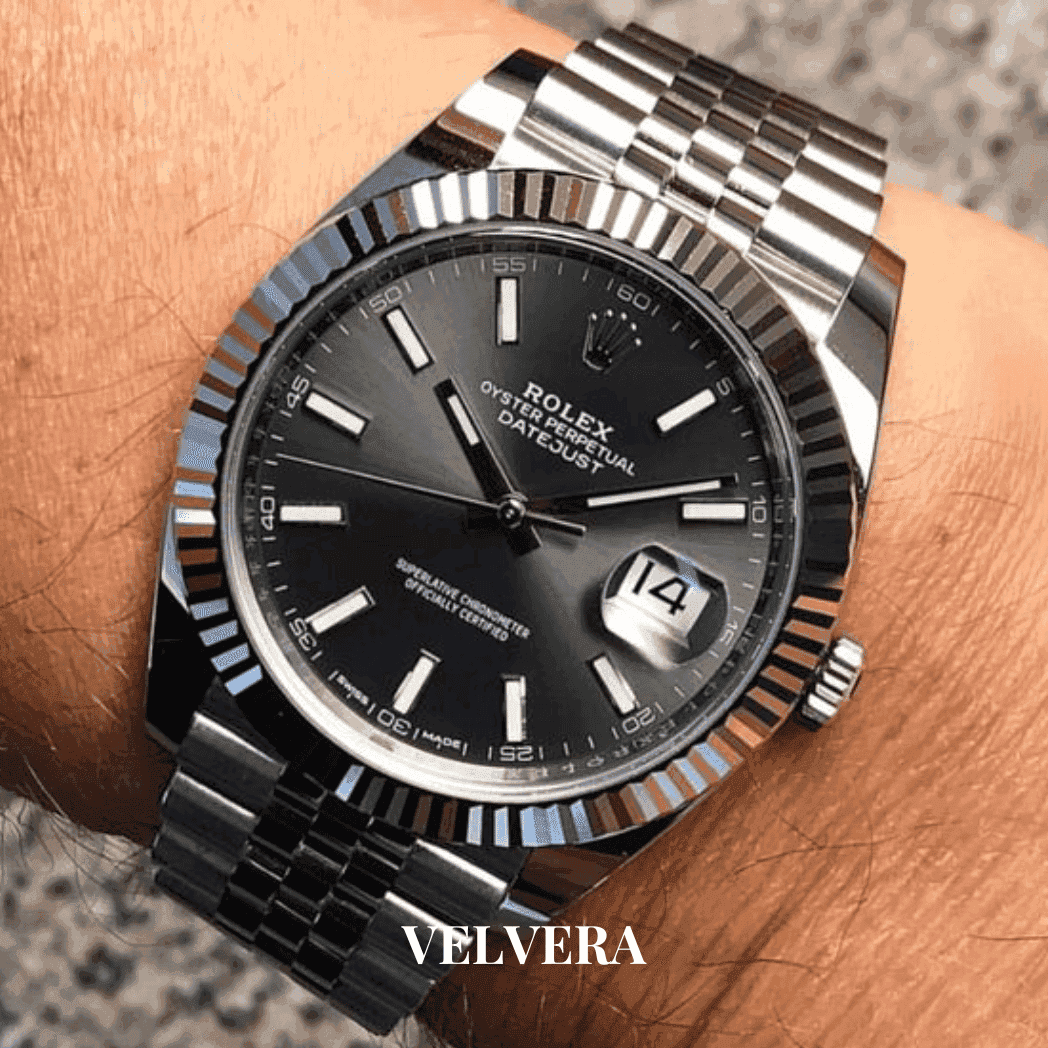 Montre Homme - Datejust 41 Gris - VELVERA