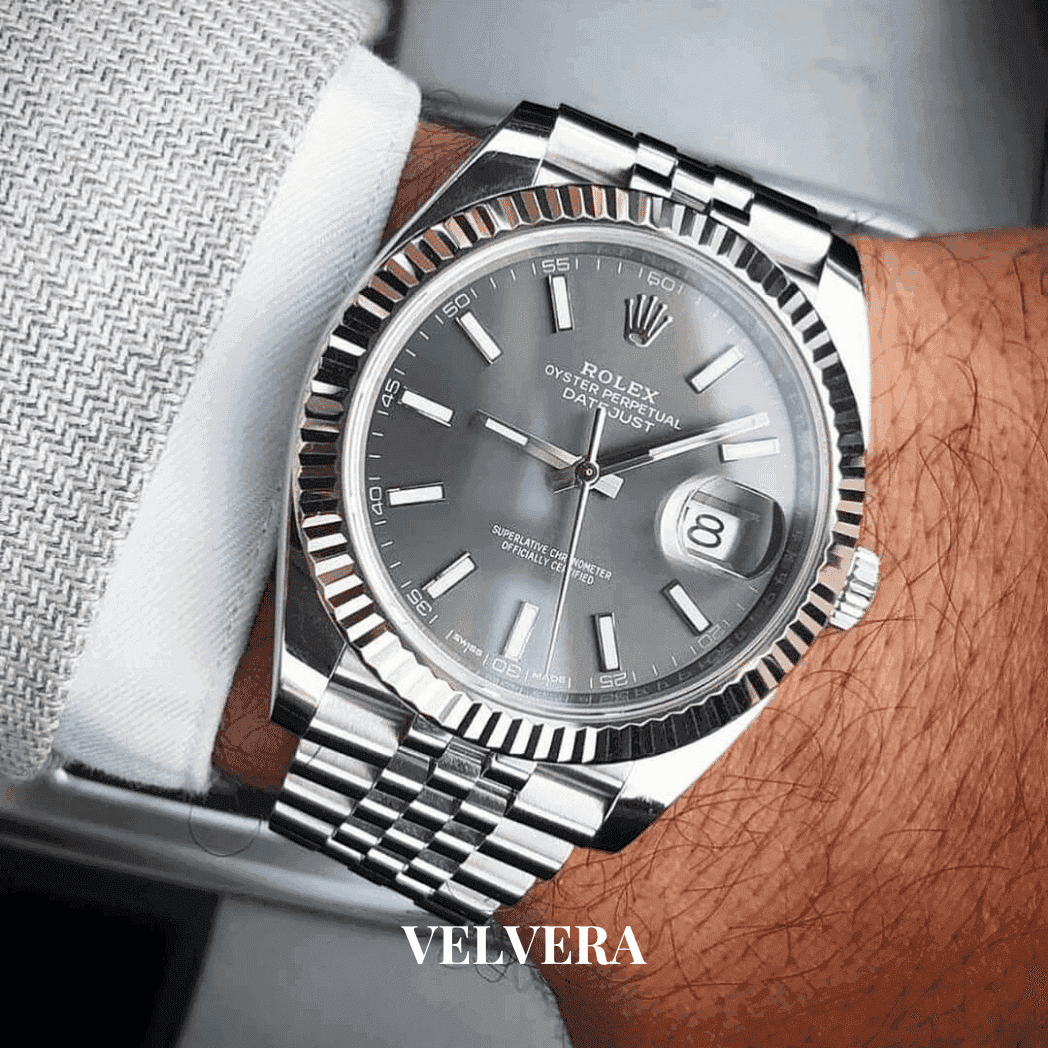Montre Homme - Datejust 41 Gris - VELVERA