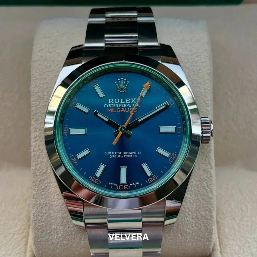 Montre Homme Milgauss - Fond Bleu