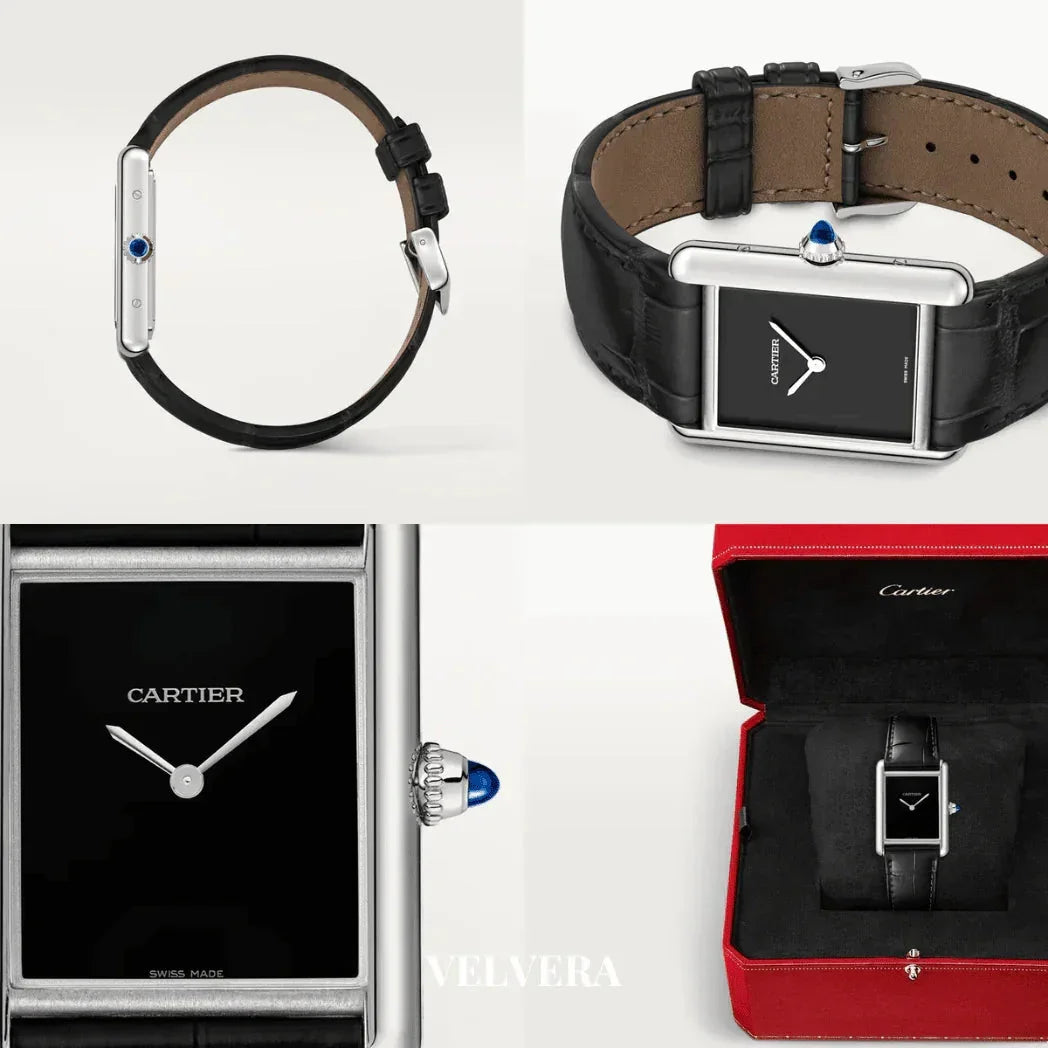 Montre Femme - Tank Must Noir & Gold - Ma boutique