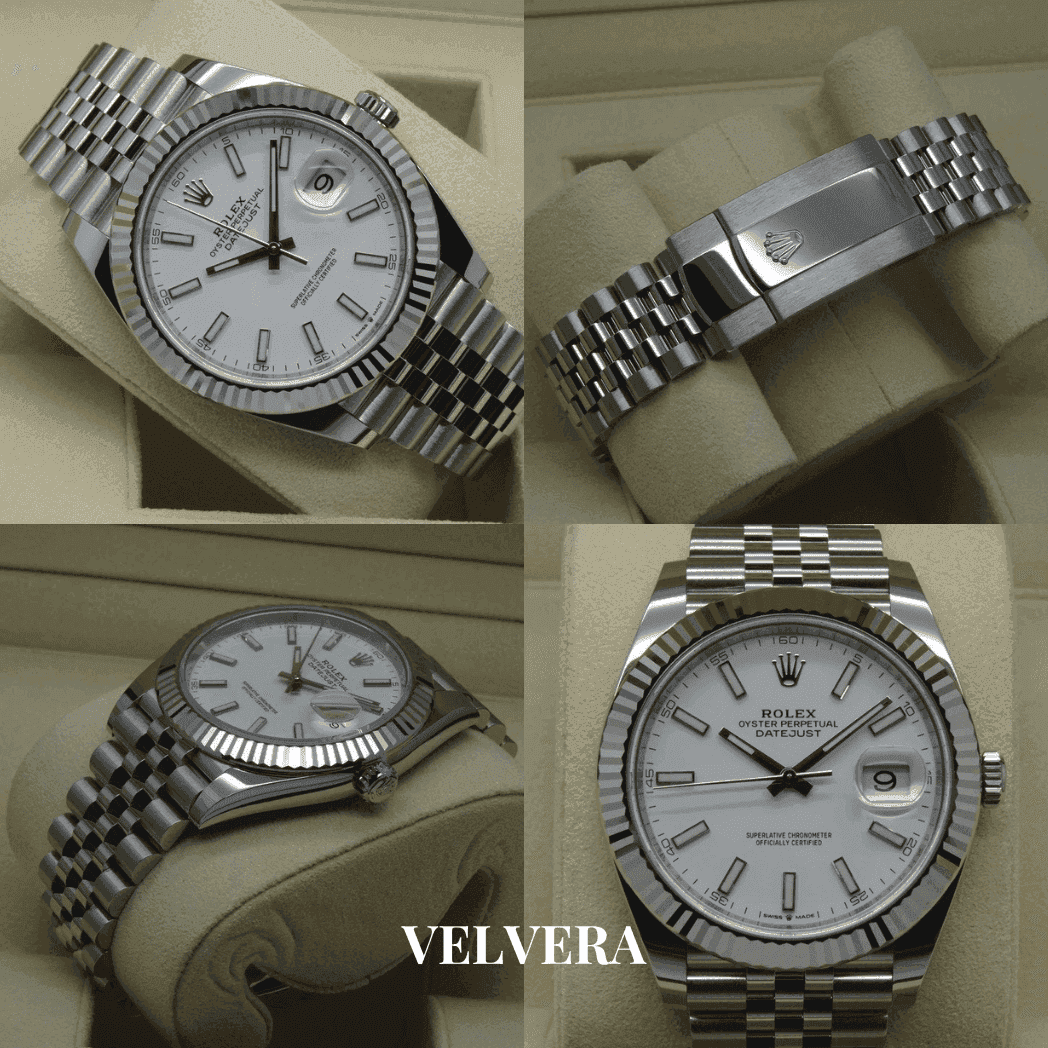 Montre Homme - Datejust 41 Blanc - VELVERA