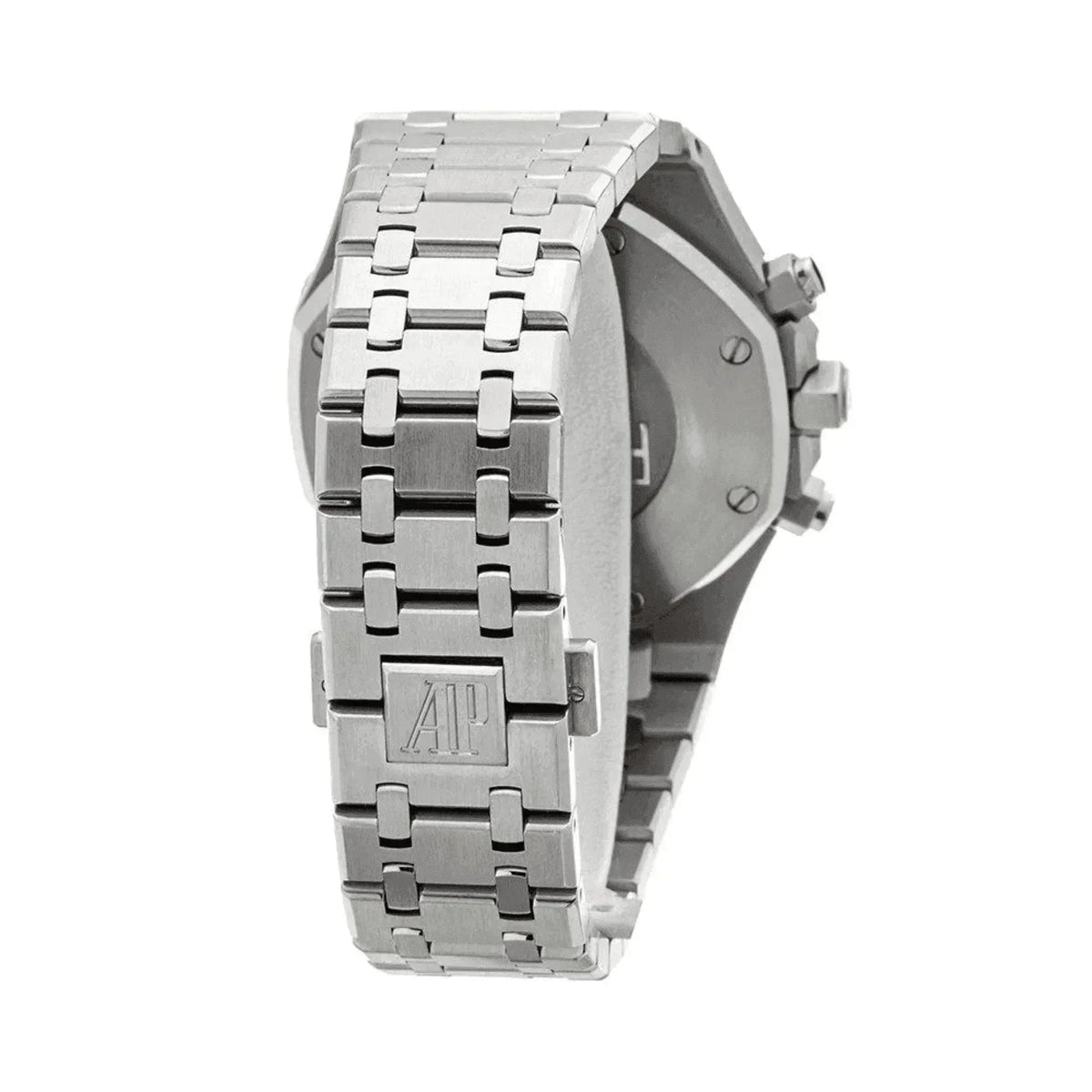 Stainless steel Audemars Piguet Royal Oak men's watch bracelet with AP logo, 41mm