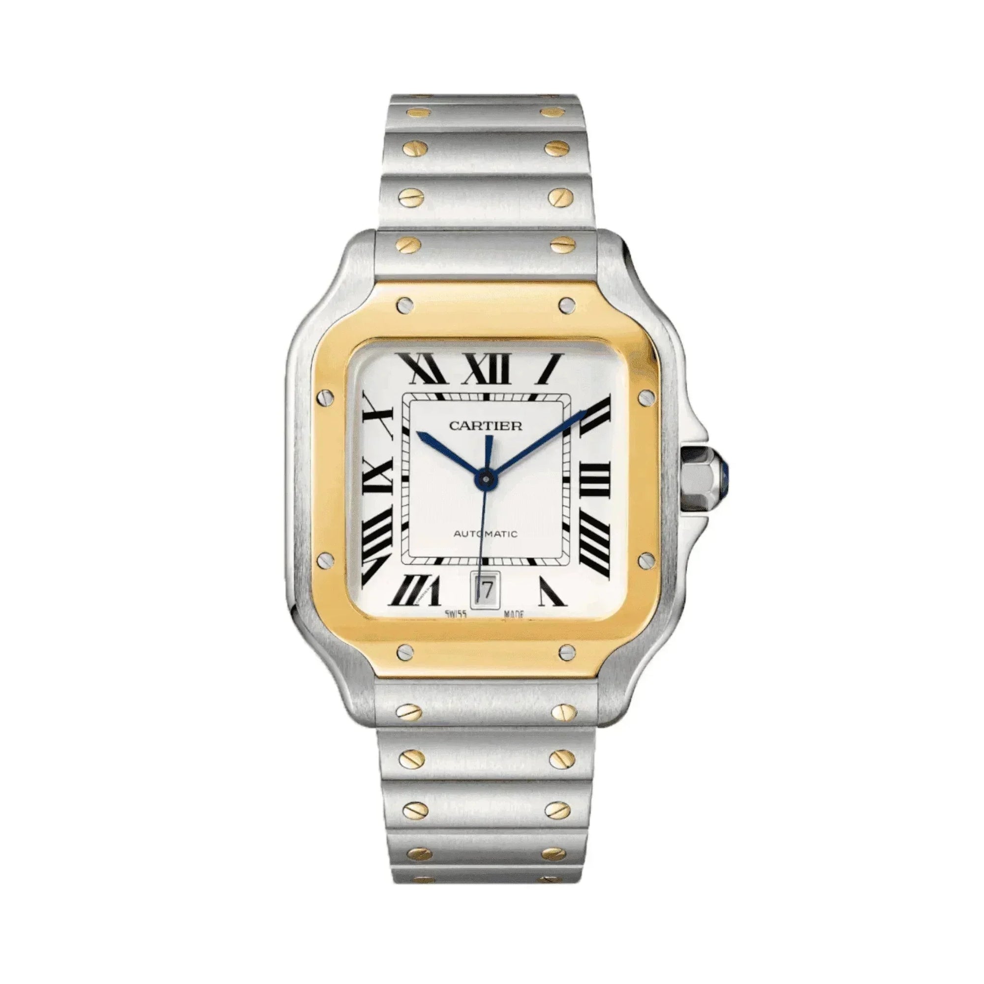 Montre Homme - Cart Santos Acier & Or - Ma boutique