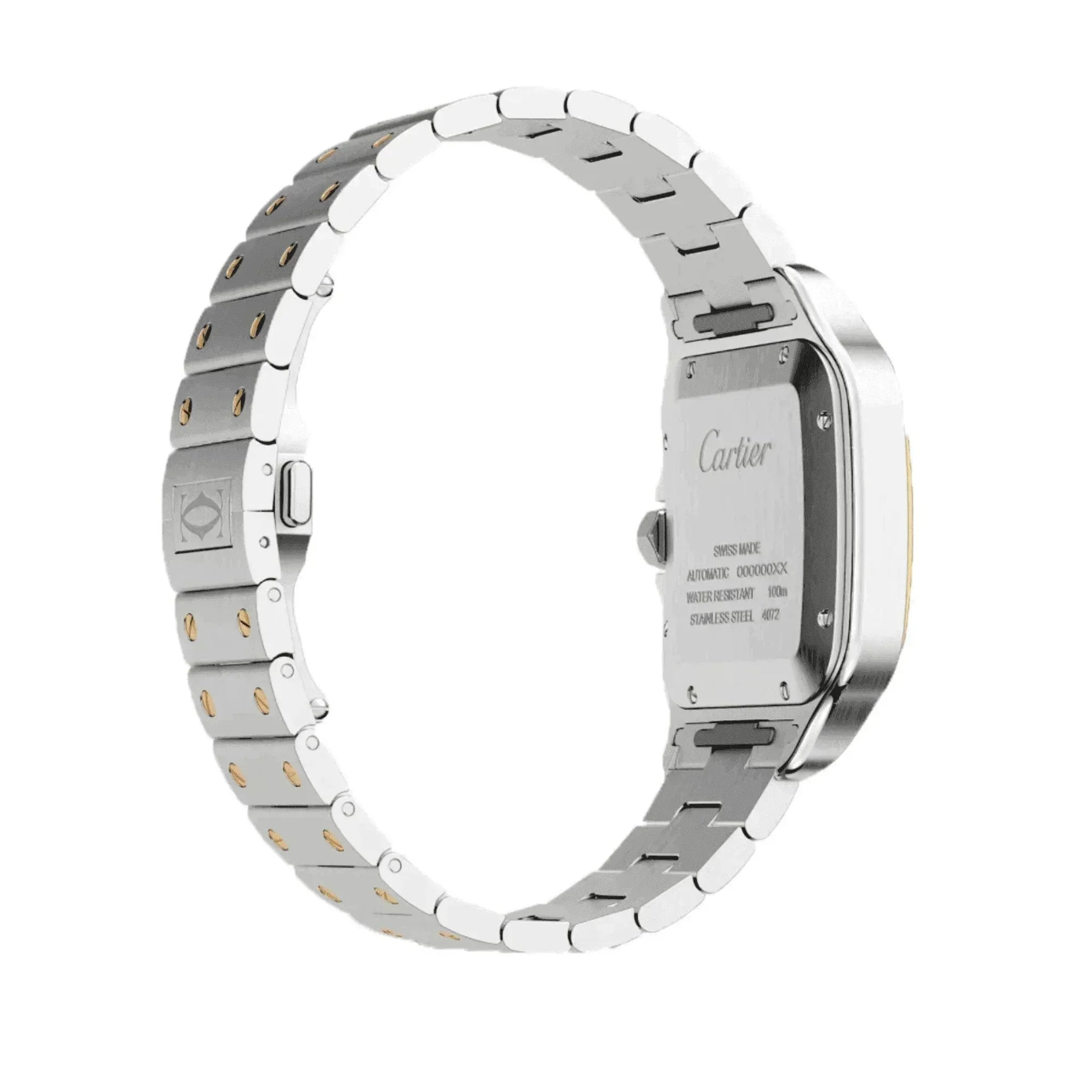Montre Homme - Cart Santos Acier & Or - Ma boutique