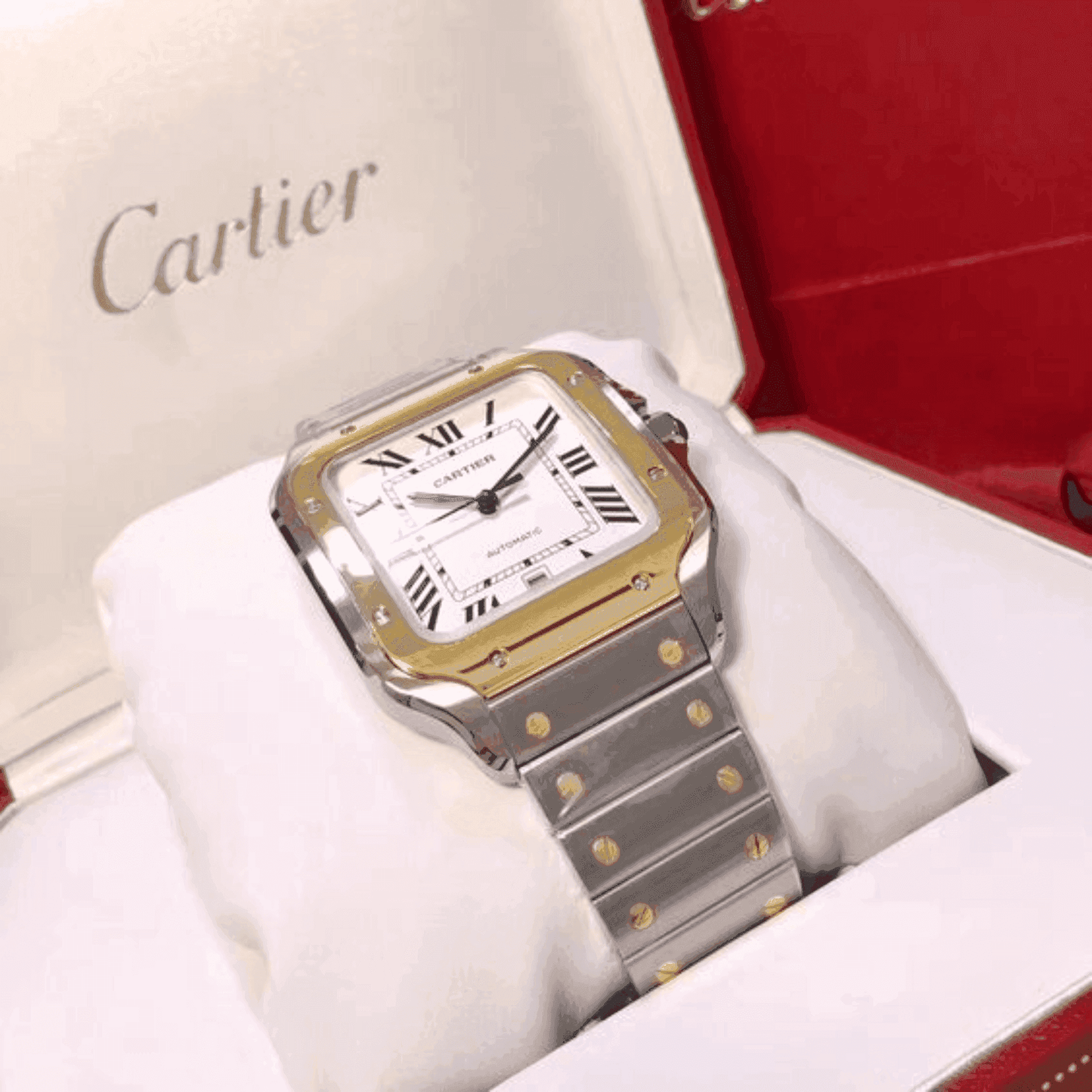 Montre Homme - Cart Santos Acier & Or - VELVERA