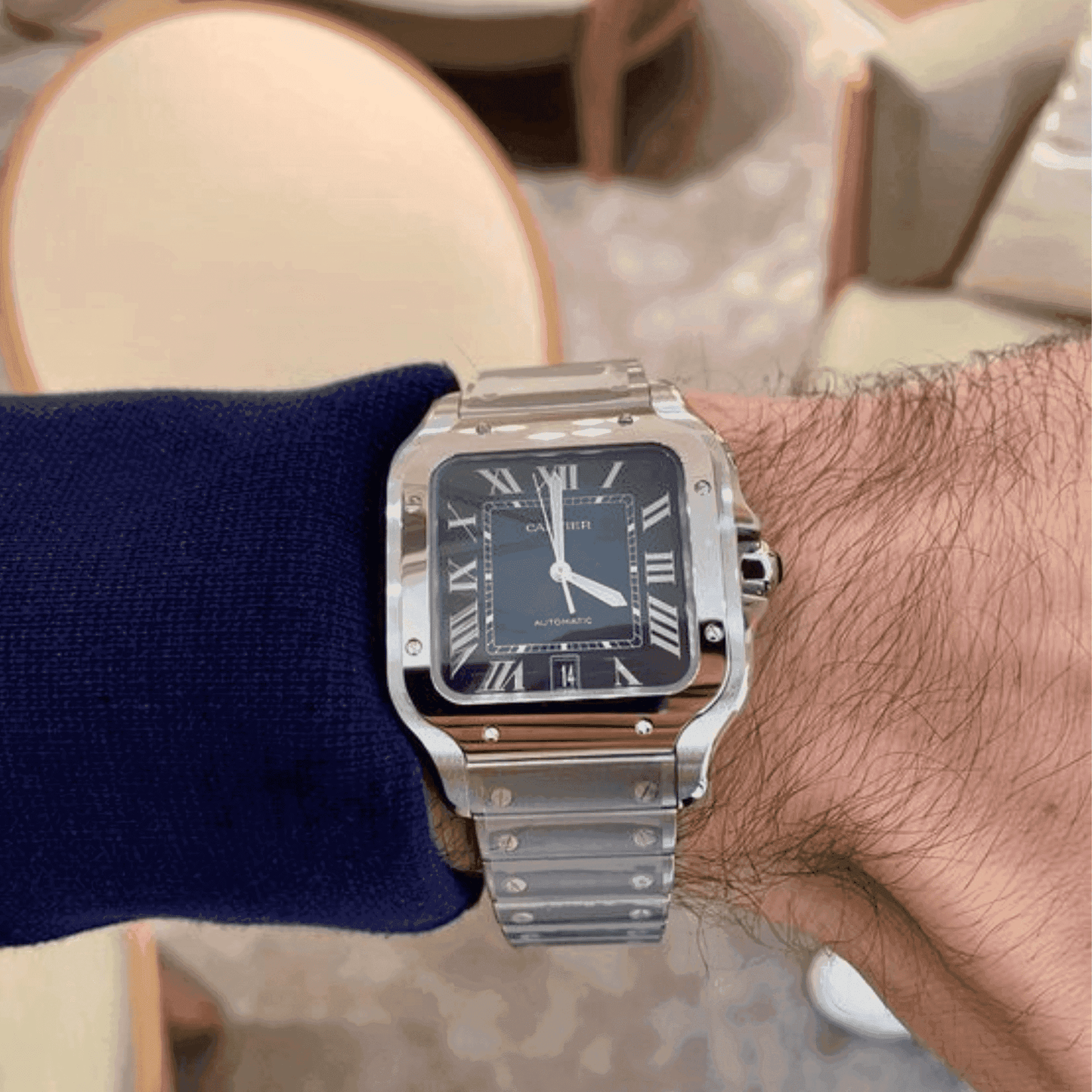 Montre Homme - Cart Santos Bleu - VELVERA