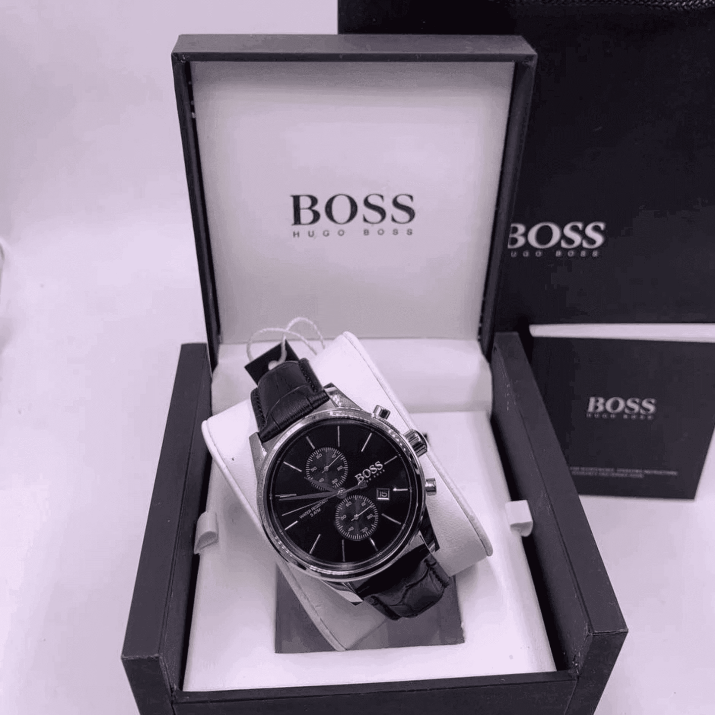 Montre Homme HB - 1513281 Jet Chronographe Noir - VELVERA