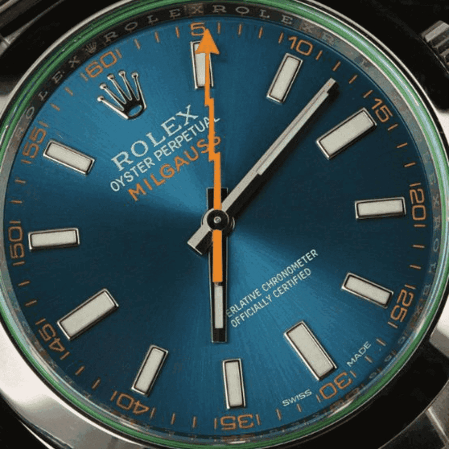 Montre Homme Milgauss - Fond Bleu 116400GV - VELVERA