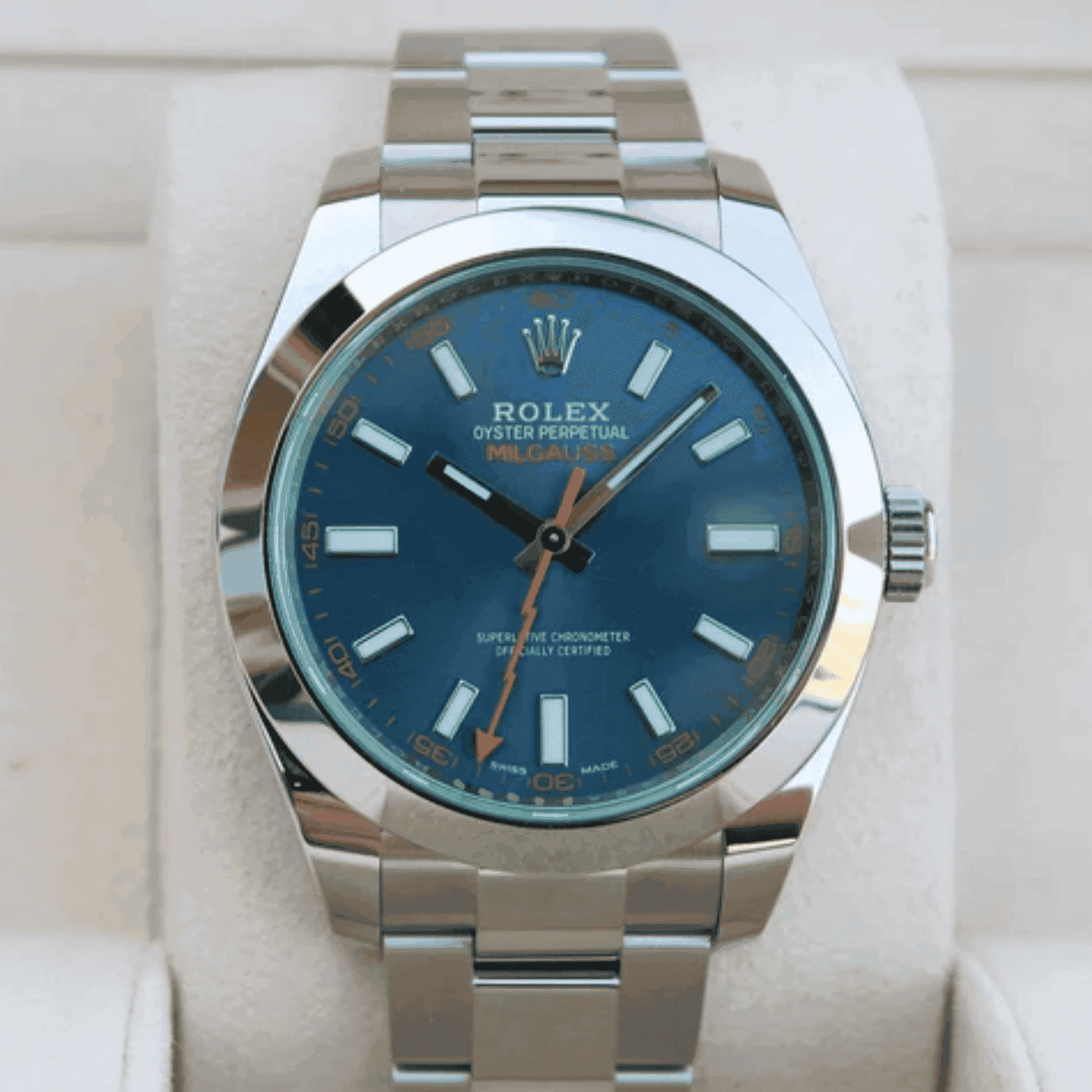 Montre Homme Milgauss - Fond Bleu 116400GV - VELVERA