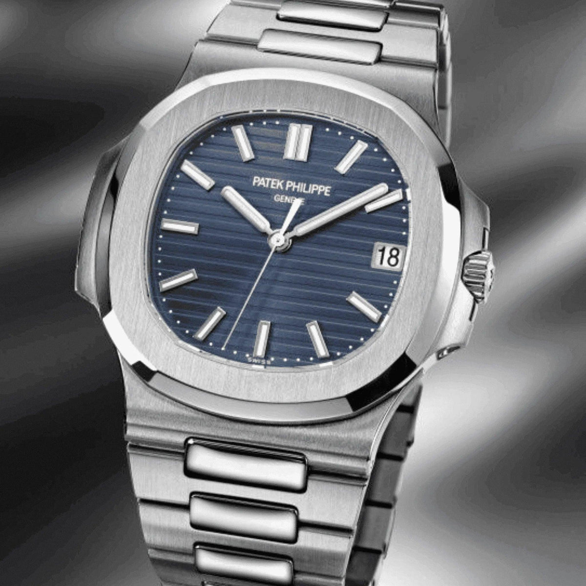 Montre Homme - Patek Nautilus Bleu