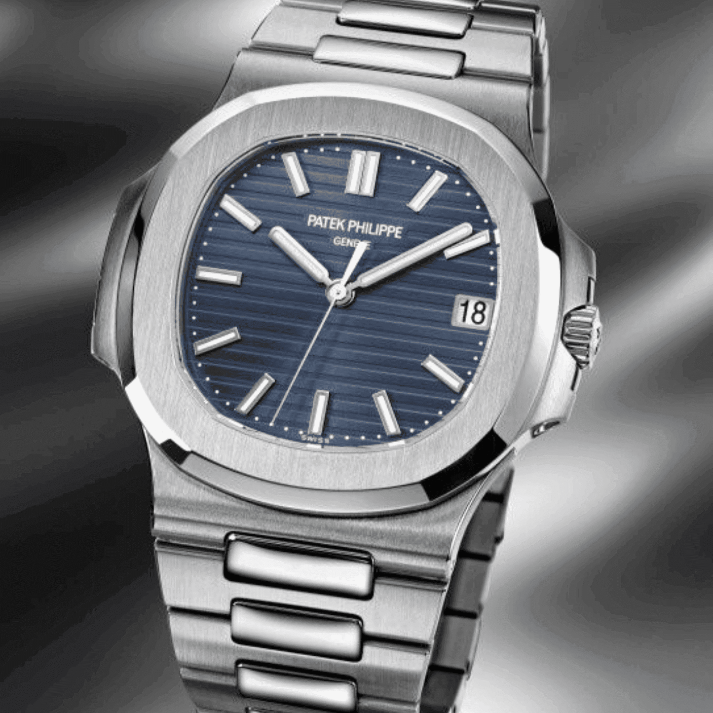 Montre Homme - Patek Nautilus Bleu - VELVERA