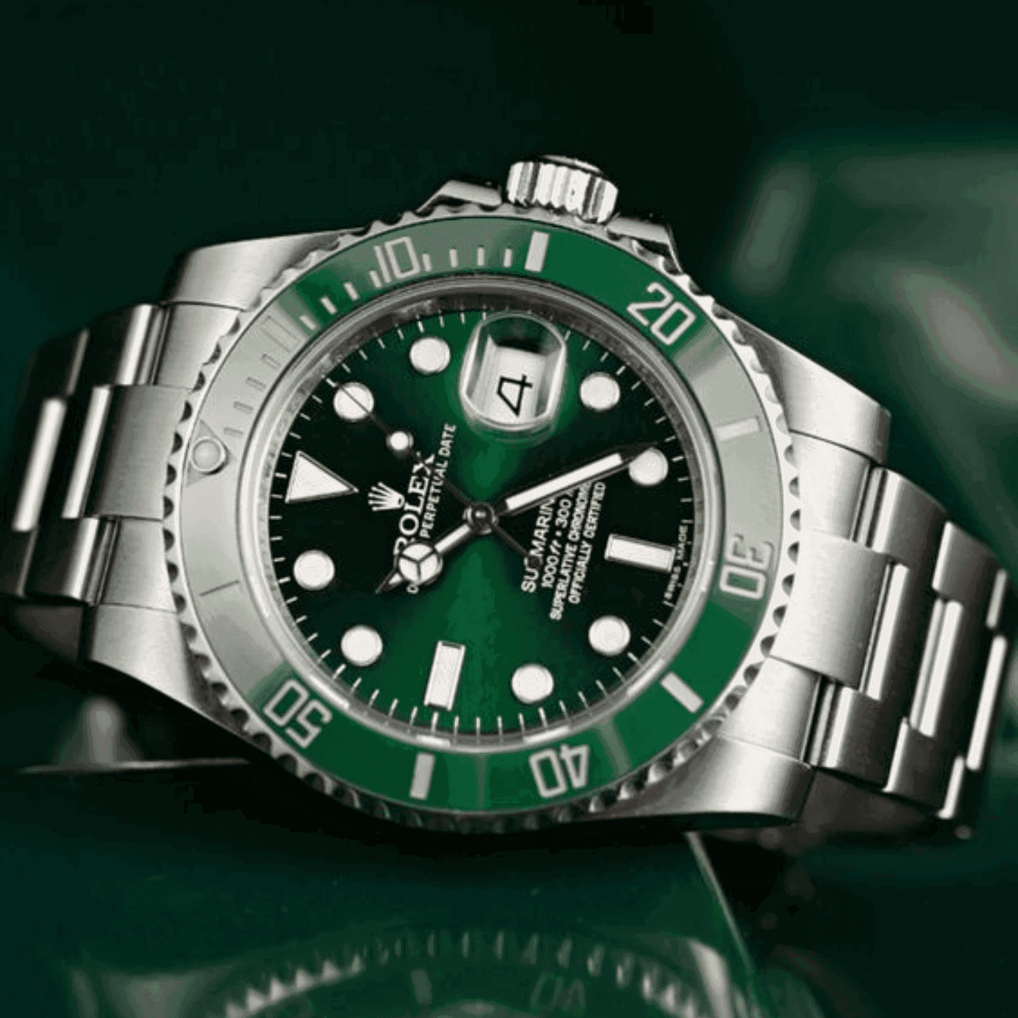 Montre Homme - Submariner Vert "Hulk" - VELVERA
