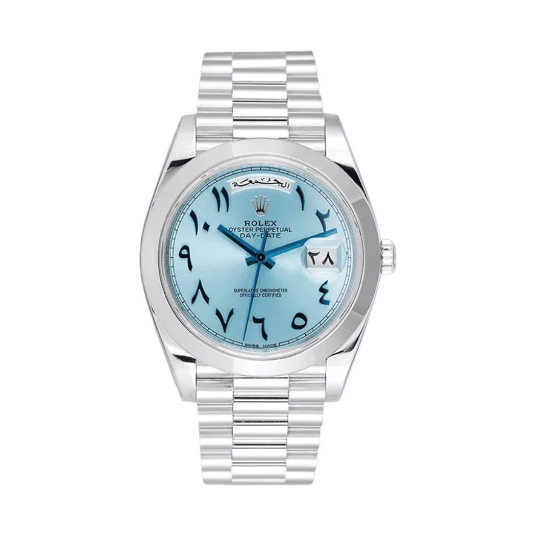 Montre Homme - Day-Date Arabic Blue Dial
