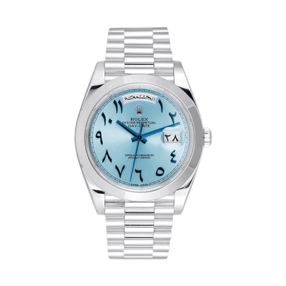 Montre Homme - Day-Date Arabic Blue Dial