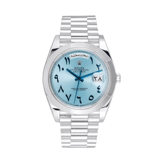 Montre Homme - Day-Date Arabic Blue Dial