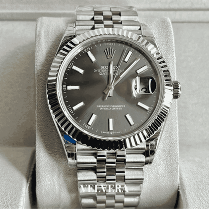 Montre Homme - Datejust 41 Gris - VELVERA