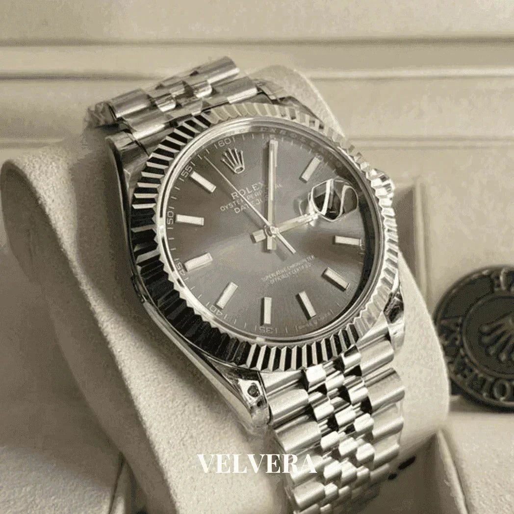 Montre Homme - Datejust 41 Gris - VELVERA