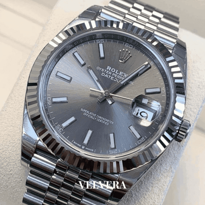 Montre Homme - Datejust 41 Gris - VELVERA