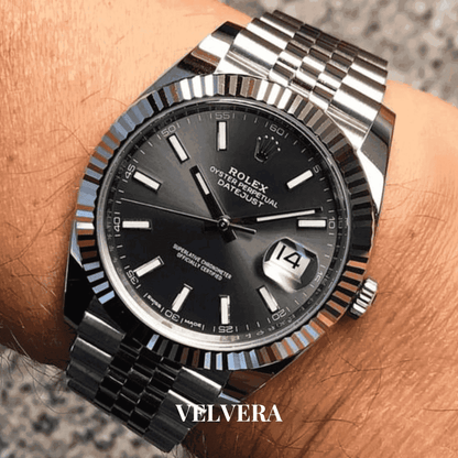 Montre Homme - Datejust 41 Gris - VELVERA