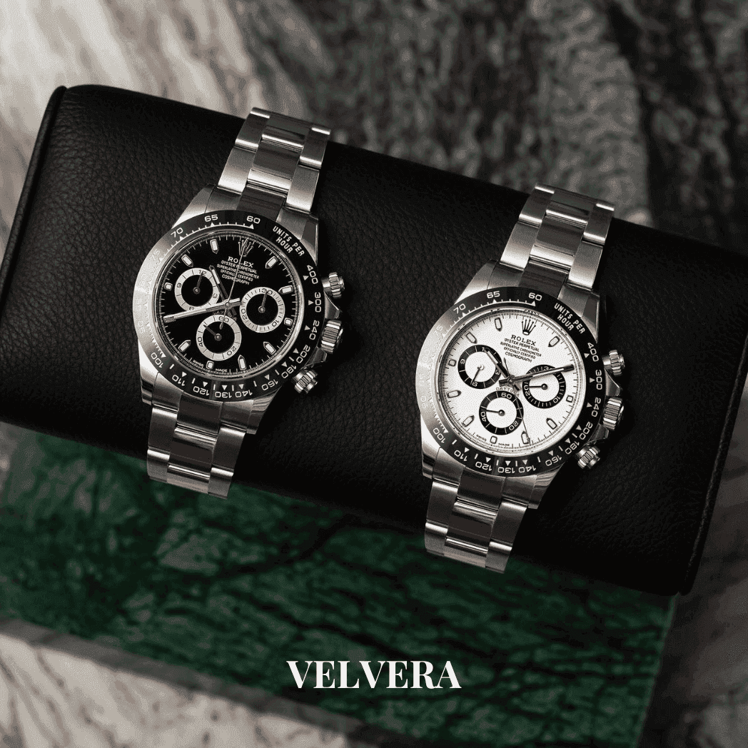 Montre Homme - Daytona Panda et Noir - VELVERA