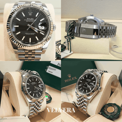 Montre Homme - Datejust 41 Noir - VELVERA