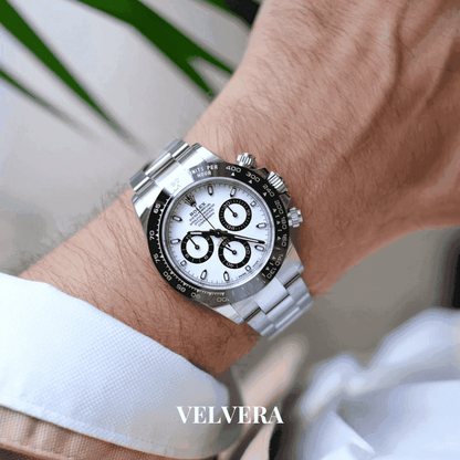Montre Homme - Daytona Panda et Noir - VELVERA