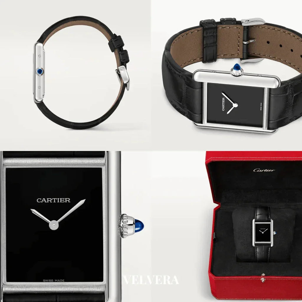 Montre Femme - Tank Must Noir & Gold - Ma boutique