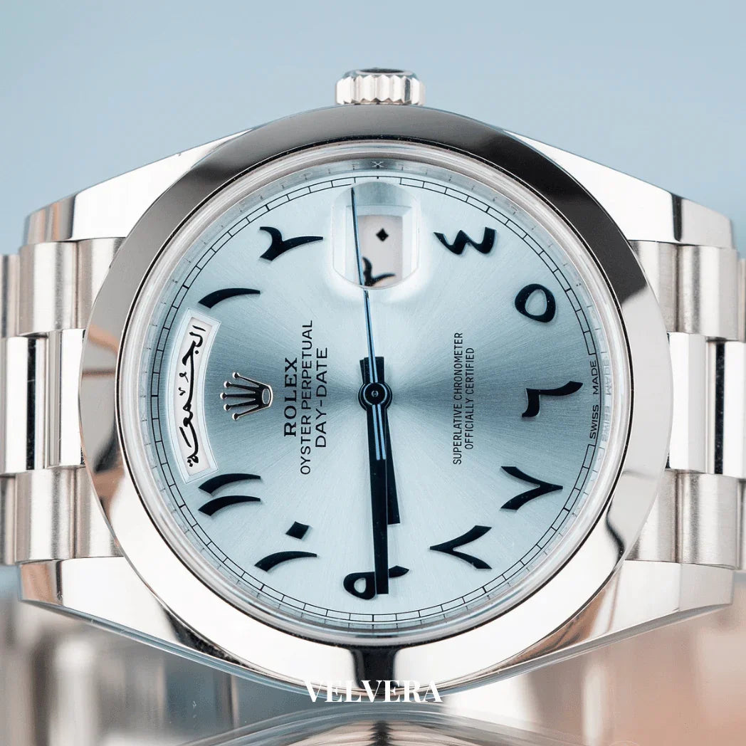 Montre Homme - Day-Date Arabic Blue Dial