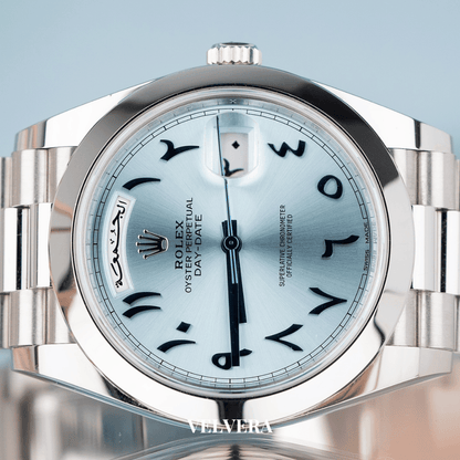 Montre Homme - Day-Date Arabic Blue Dial