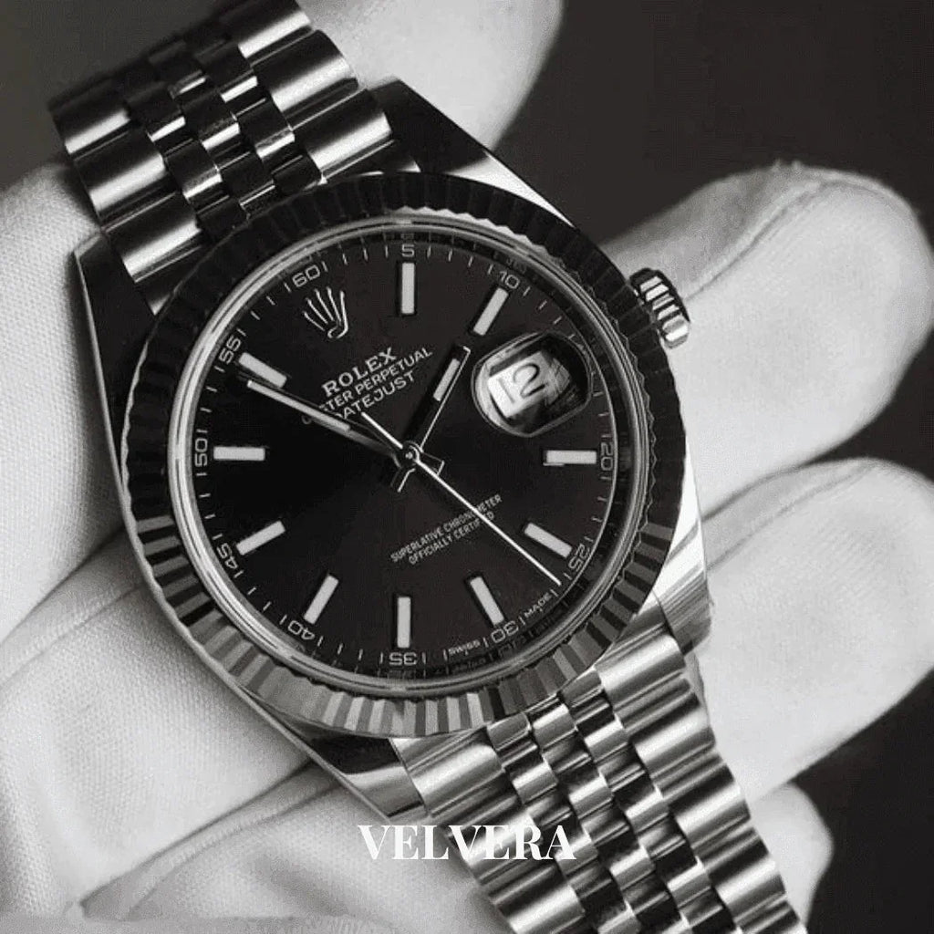 Montre Homme - Datejust 41 Noir - VELVERA