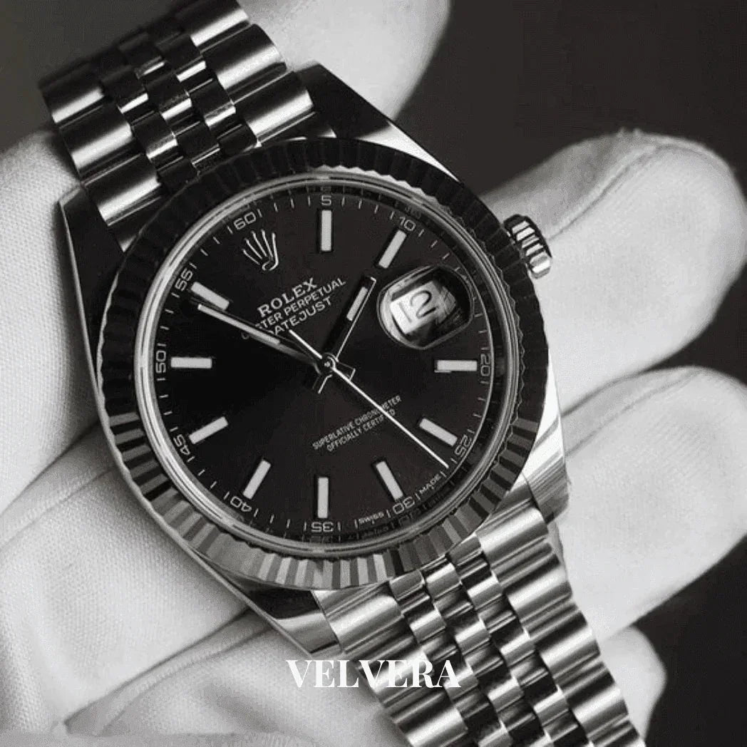 Montre Homme - Datejust 41 Noir - VELVERA