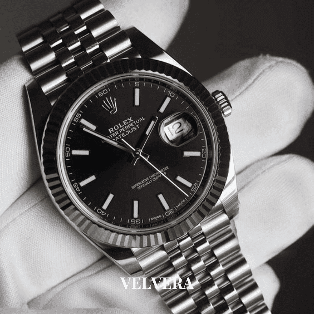 Montre Homme - Datejust 41 Noir - VELVERA