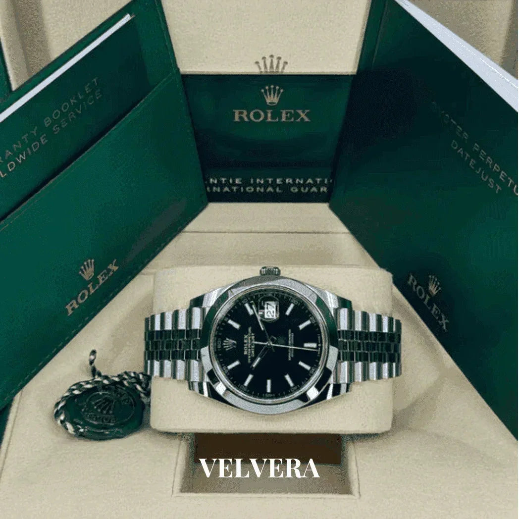 Montre Homme - Datejust 41 Noir - VELVERA