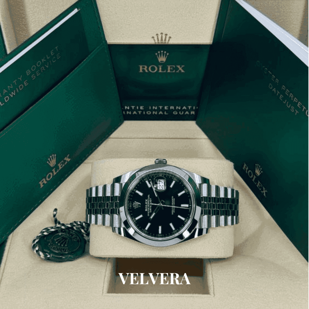 Montre Homme - Datejust 41 Noir - VELVERA