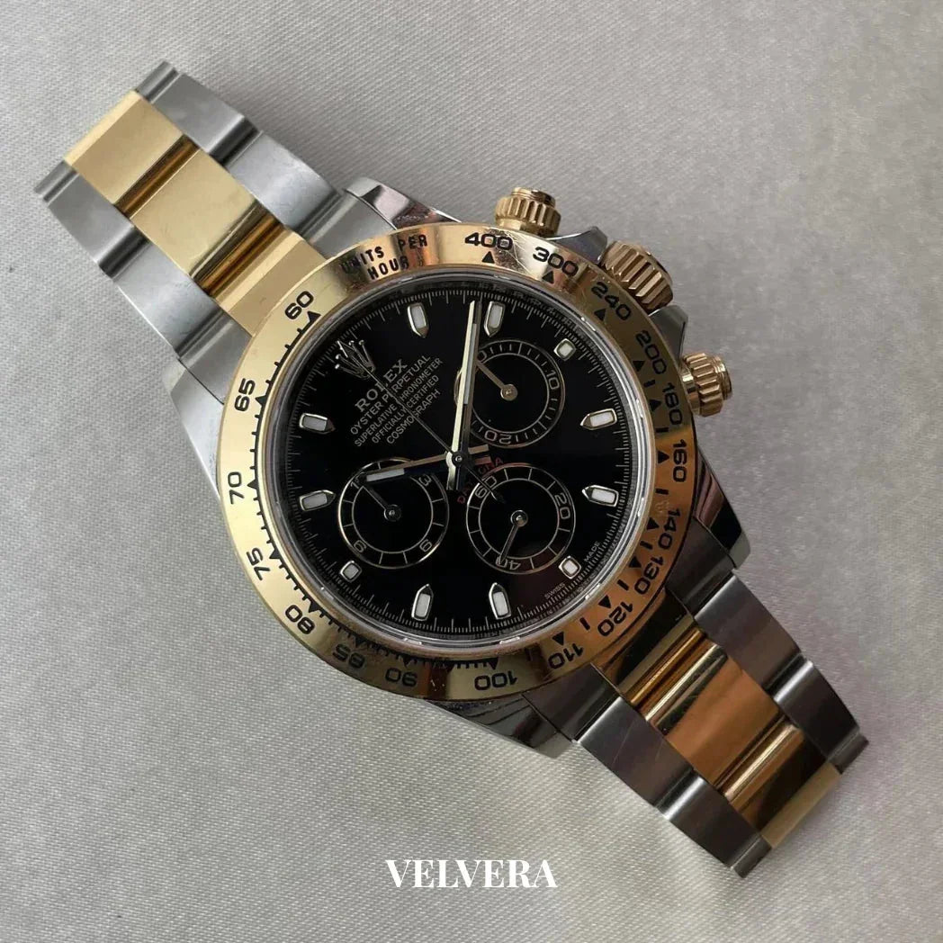 Montre Homme - Daytona fond Noir & Gold.
