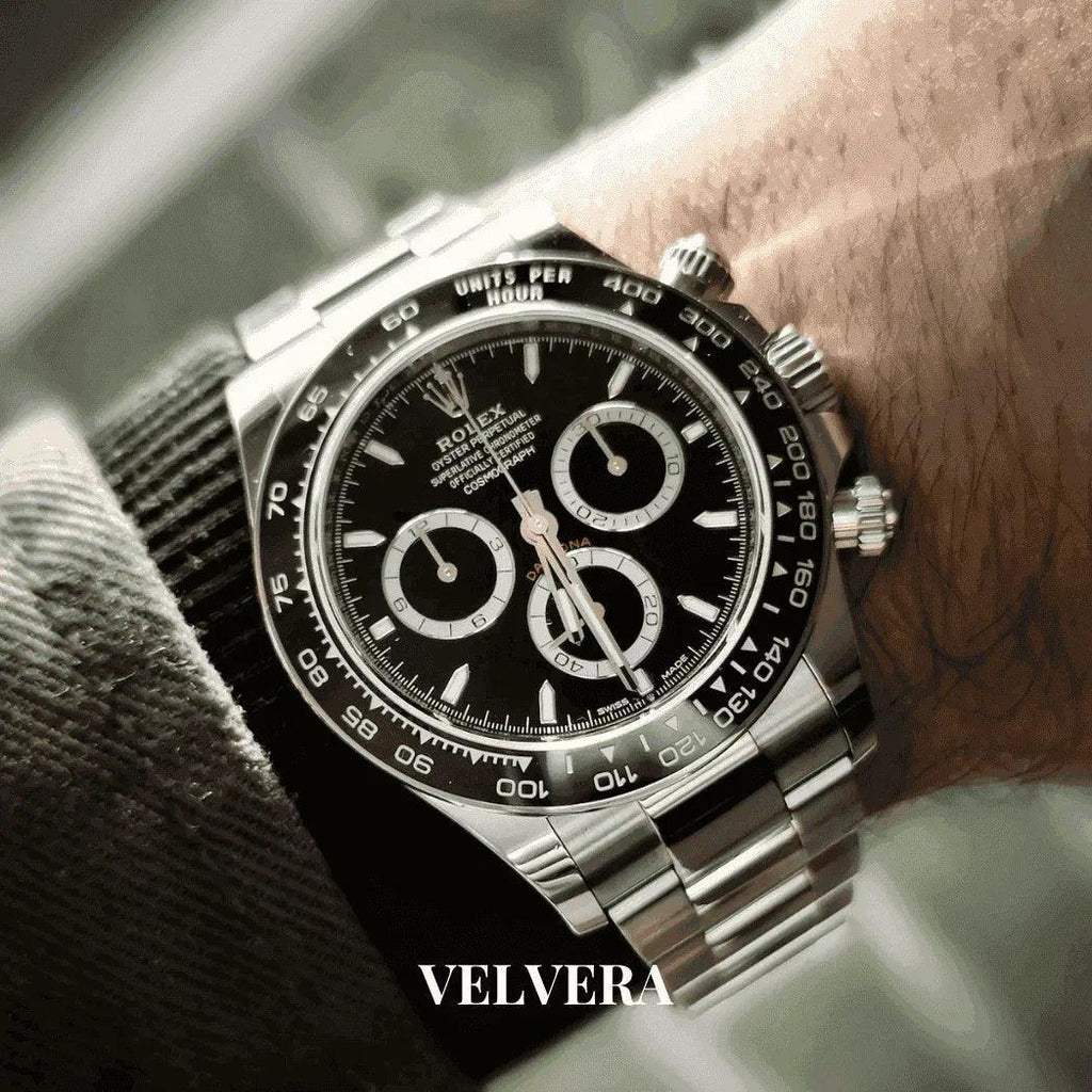 Montre Homme - Daytona Panda et Noir - VELVERA
