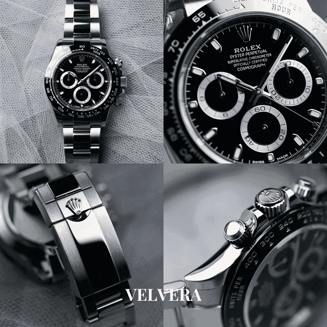Montre Homme - Daytona Panda et Noir - VELVERA