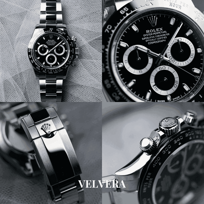 Montre Homme - Daytona Panda et Noir - VELVERA