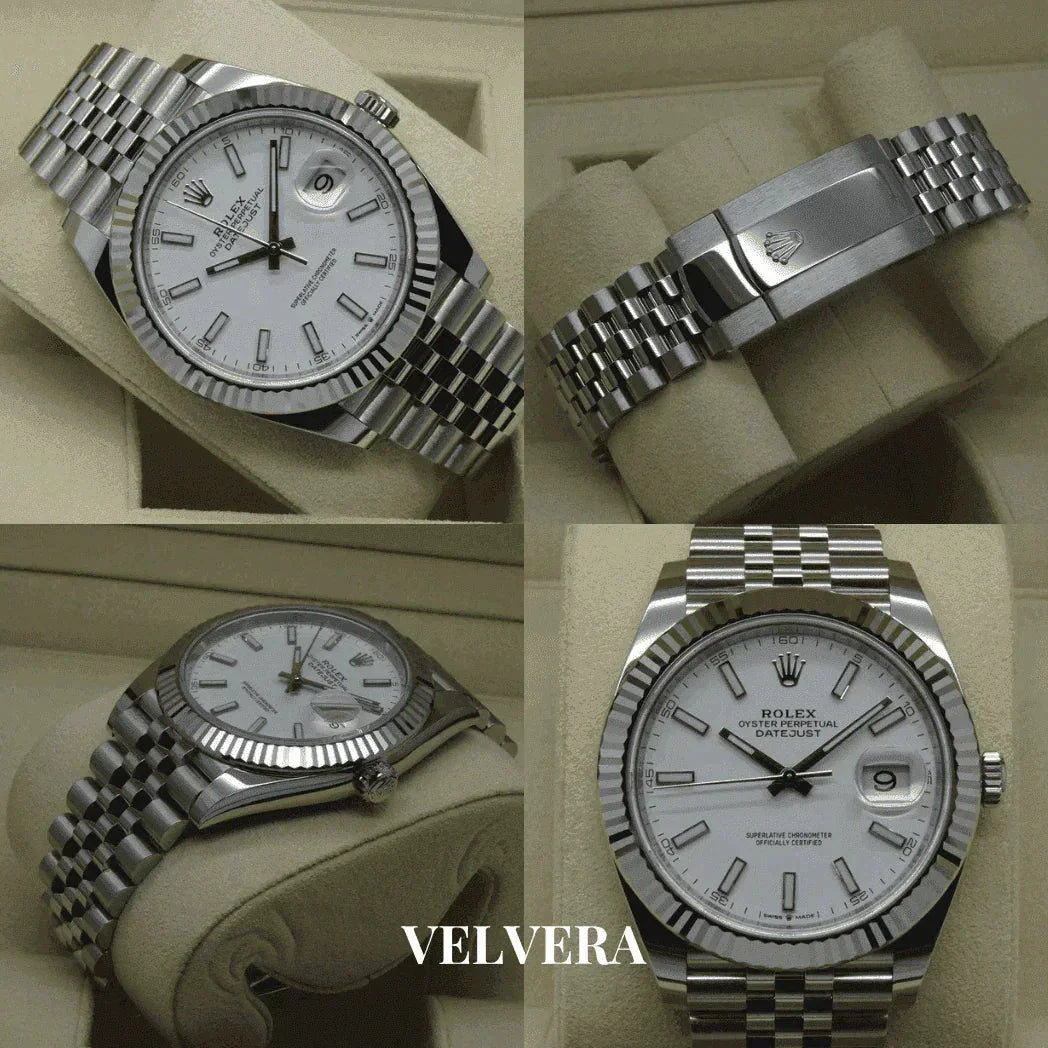 Montre Homme - Datejust 41 Blanc - VELVERA