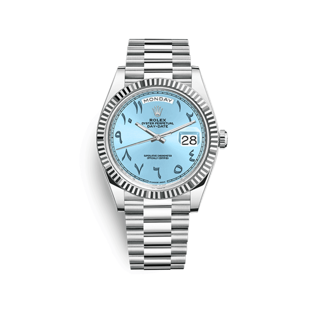 Montre Homme - Day-Date Arabic Blue Dial
