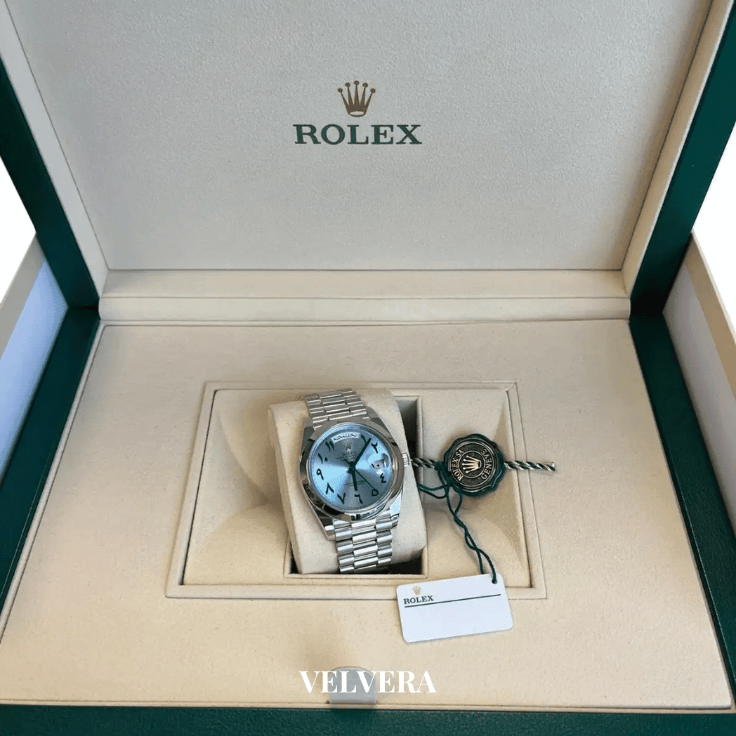 Montre Homme - Day-Date Arabic Blue Dial