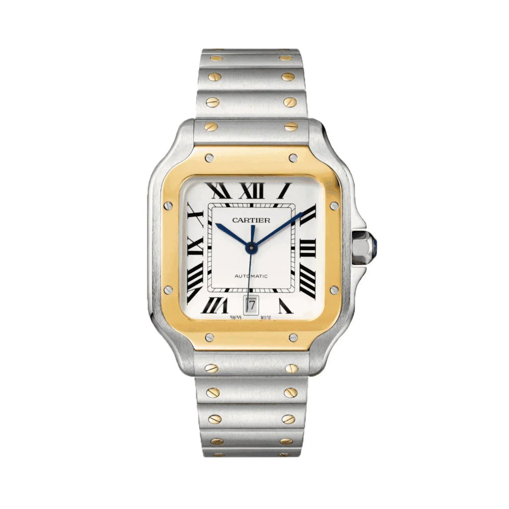 Montre Homme - Cart Santos Acier & Or - Ma boutique