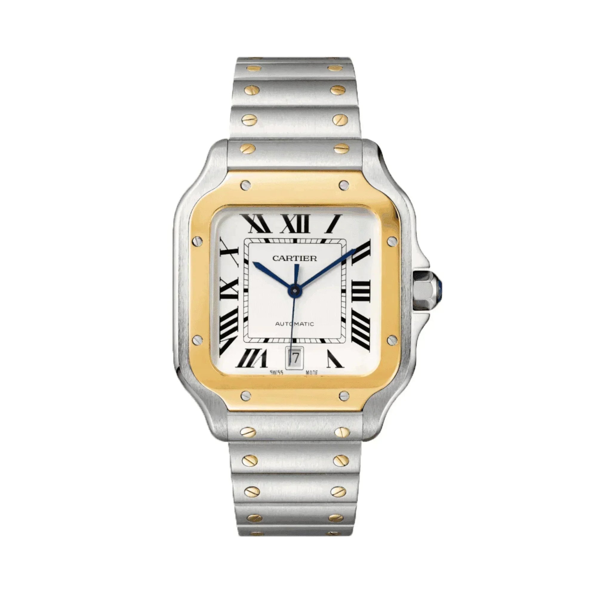Montre Homme - Cart Santos Acier & Or - VELVERA