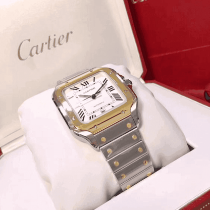 Montre Homme - Cart Santos Acier & Or - VELVERA