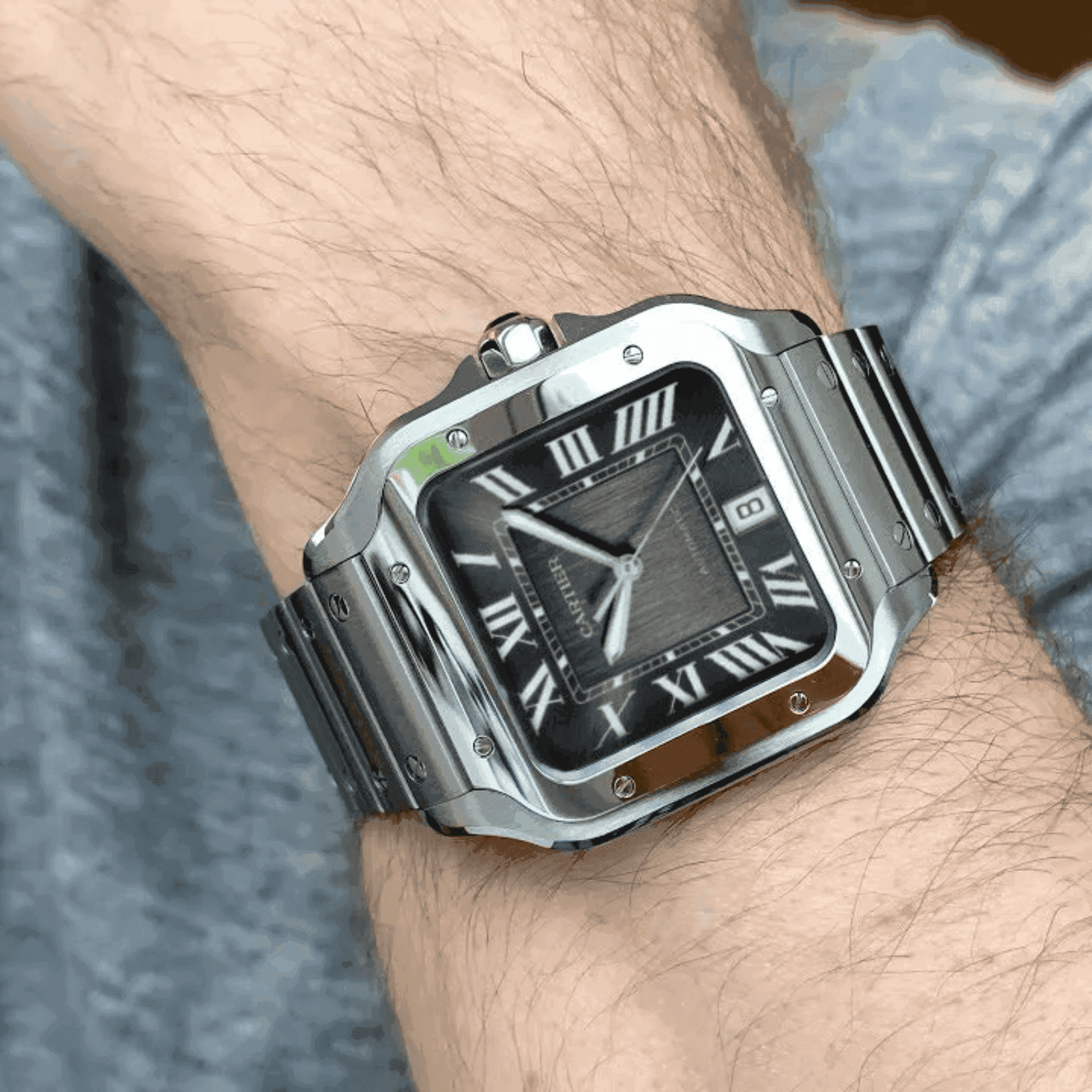 Montre Homme - Cart Santos Noir - VELVERA
