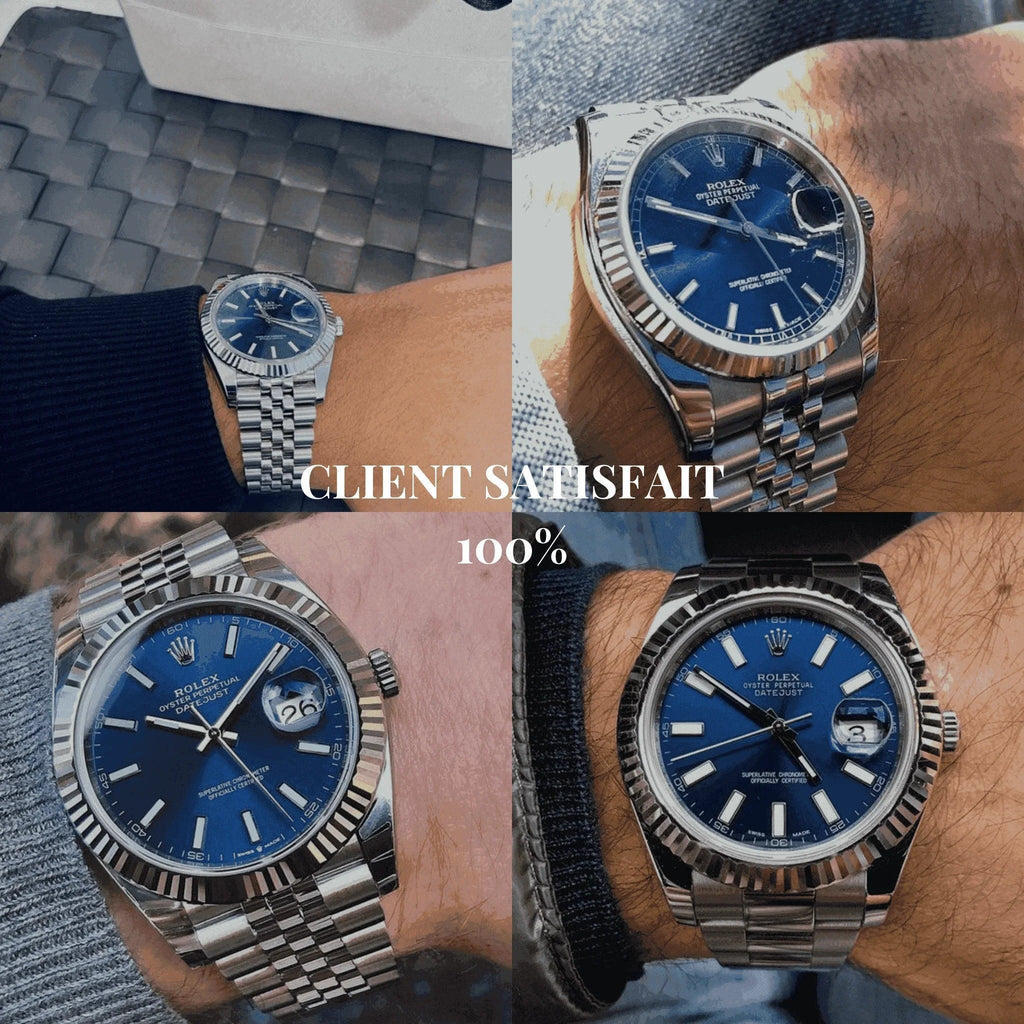 Montre homme - Datejust 41 Bleu - VELVERA